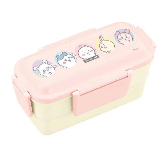 치이카와 먼작귀 도트 디자인 600ml 2단 도시락통
