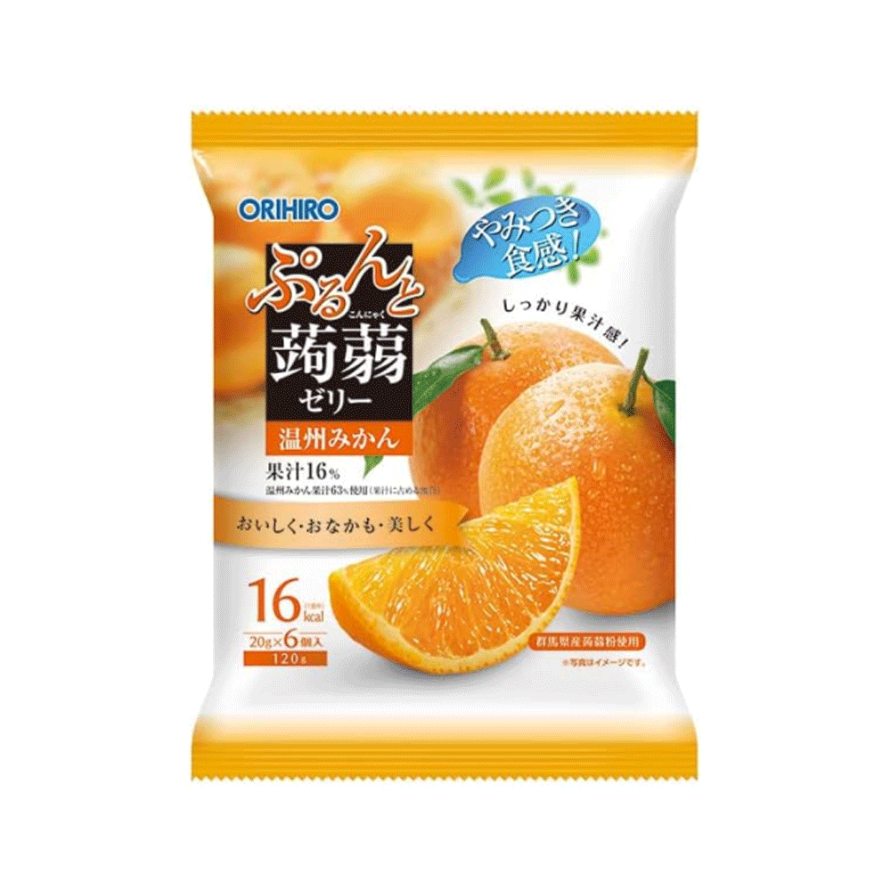오리히로 곤약젤리 파우치 귤 6개입