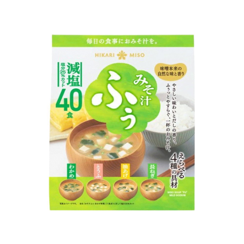 히카리미소 저염 인스턴트 된장국 국물 (40개입)