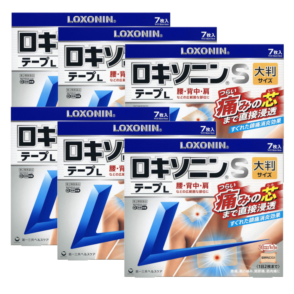 일본 록소닌 파스 S 부착형 L 대형 파스 7매, 6세트