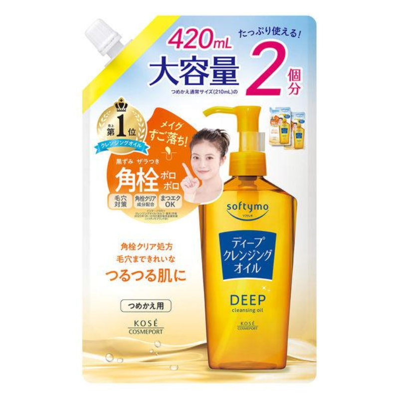 소프티모 딥 클렌징 오일 대용량 리필형 420ml